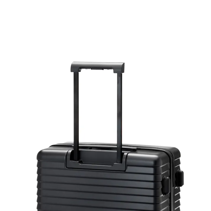 スーツケース TRADDY ロックができるすぅーと転がるキャスター 荷物が掛けられる台座フック付き キャリーバッグ 52L ブラック キャリーケース