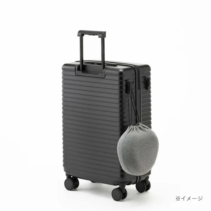スーツケース TRADDY ロックができるすぅーと転がるキャスター 荷物が掛けられる台座フック付き キャリーバッグ 52L ブラック キャリーケース