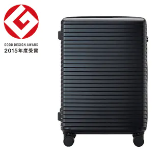 スーツケース TRADDY ロックができるすぅーと転がるキャスター 荷物が掛けられる台座フック付き キャリーバッグ 85L ブラック キャリーケース