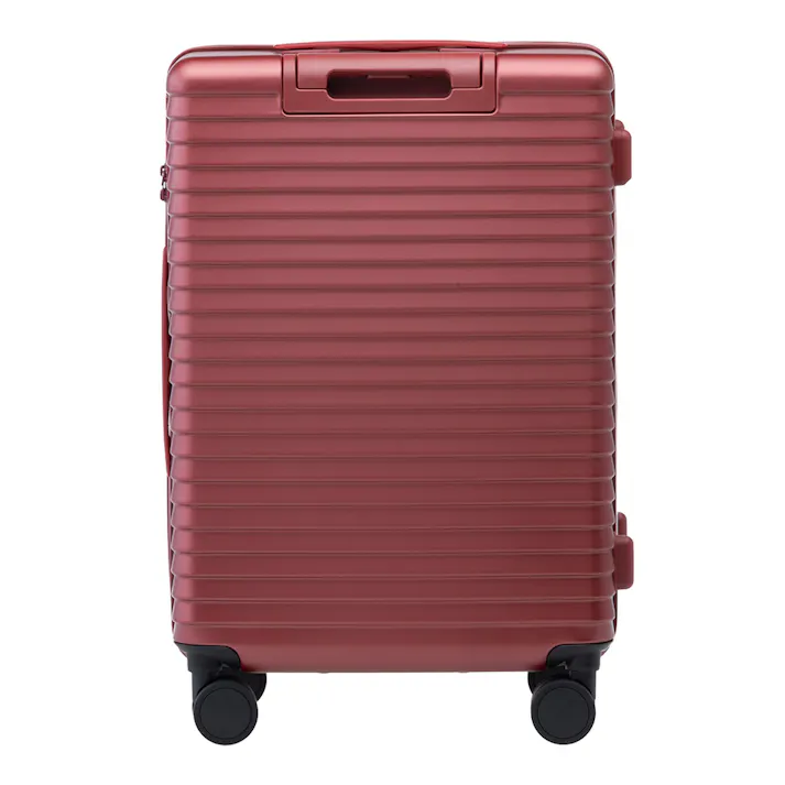 スーツケース TRADDY ロックができるすぅーと転がるキャスター 荷物が掛けられる台座フック付き キャリーバッグ 52L レッド キャリーケース