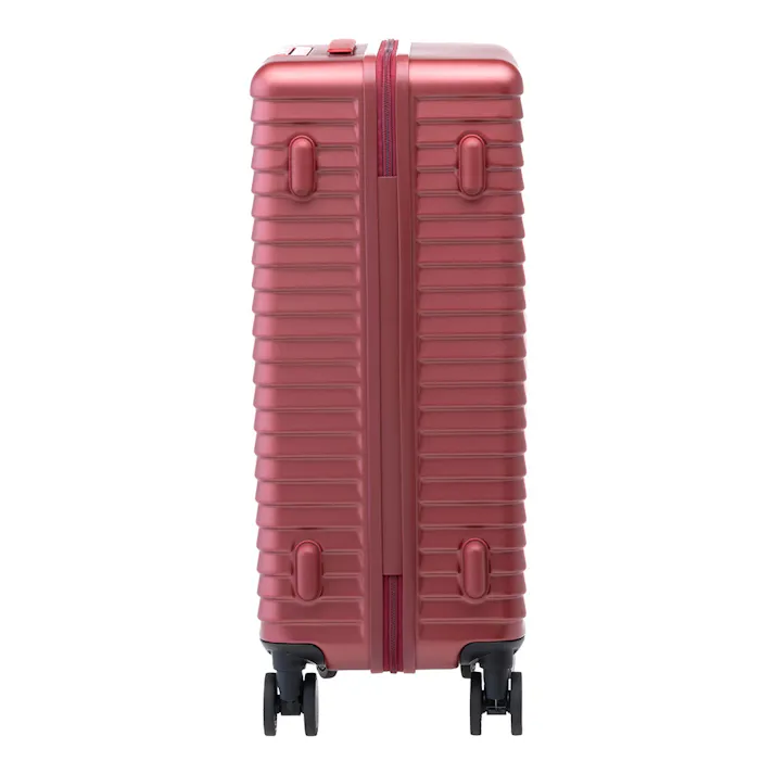 スーツケース TRADDY ロックができるすぅーと転がるキャスター 荷物が掛けられる台座フック付き キャリーバッグ 52L レッド キャリーケース