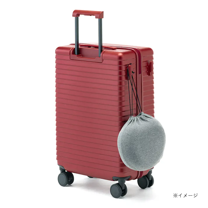 スーツケース TRADDY ロックができるすぅーと転がるキャスター 荷物が掛けられる台座フック付き キャリーバッグ 52L レッド キャリーケース