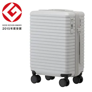 スーツケース TRADDY ロックができるすぅーと転がるキャスター 荷物が掛けられる台座フック付き キャリーバッグ 30L グレー キャリーケース