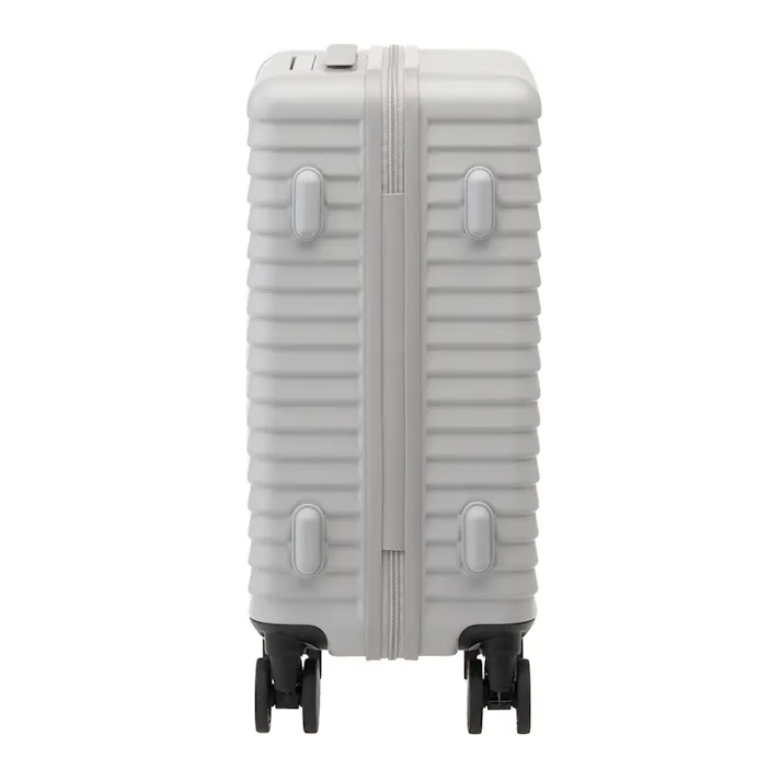 スーツケース TRADDY ロックができるすぅーと転がるキャスター 荷物が掛けられる台座フック付き キャリーバッグ 30L グレー キャリーケース