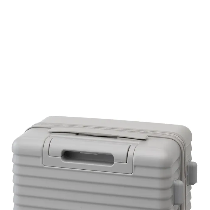 スーツケース TRADDY ロックができるすぅーと転がるキャスター 荷物が掛けられる台座フック付き キャリーバッグ 30L グレー キャリーケース