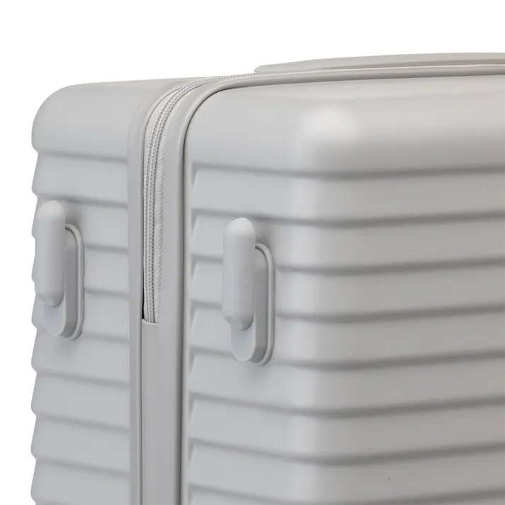 スーツケース TRADDY ロックができるすぅーと転がるキャスター 荷物が掛けられる台座フック付き キャリーバッグ 30L グレー キャリーケース