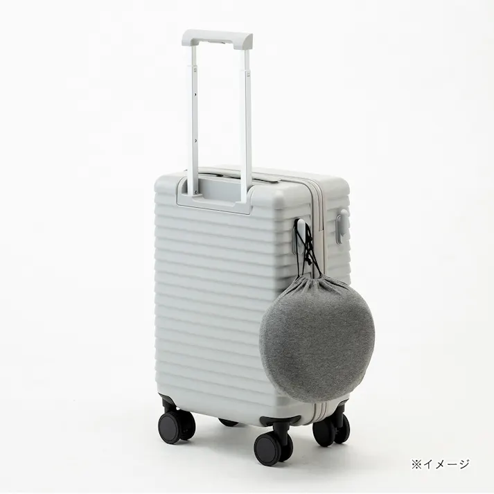 スーツケース TRADDY ロックができるすぅーと転がるキャスター 荷物が掛けられる台座フック付き キャリーバッグ 30L グレー キャリーケース