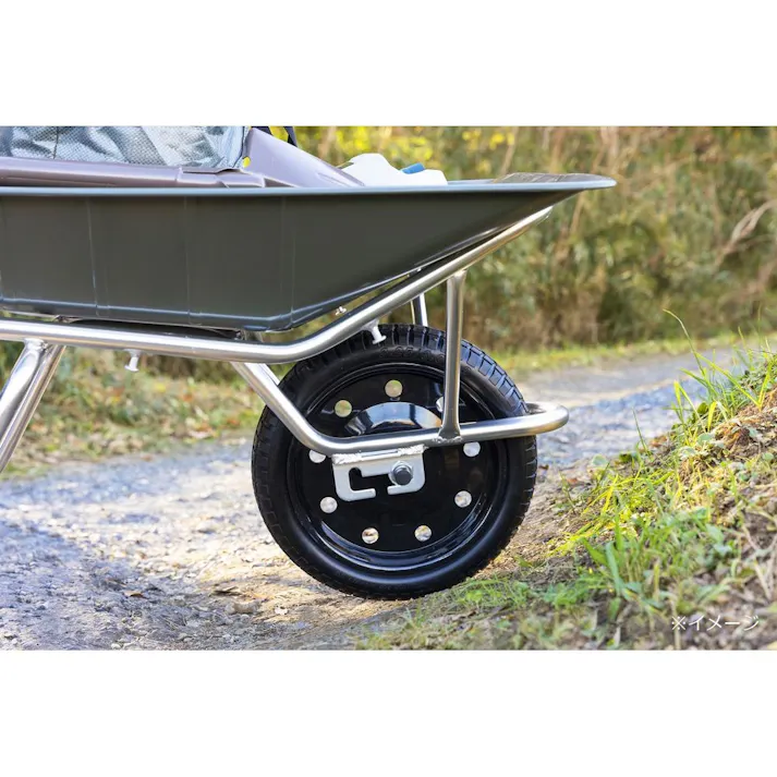 一輪車用ノーパンクタイヤ ブラック