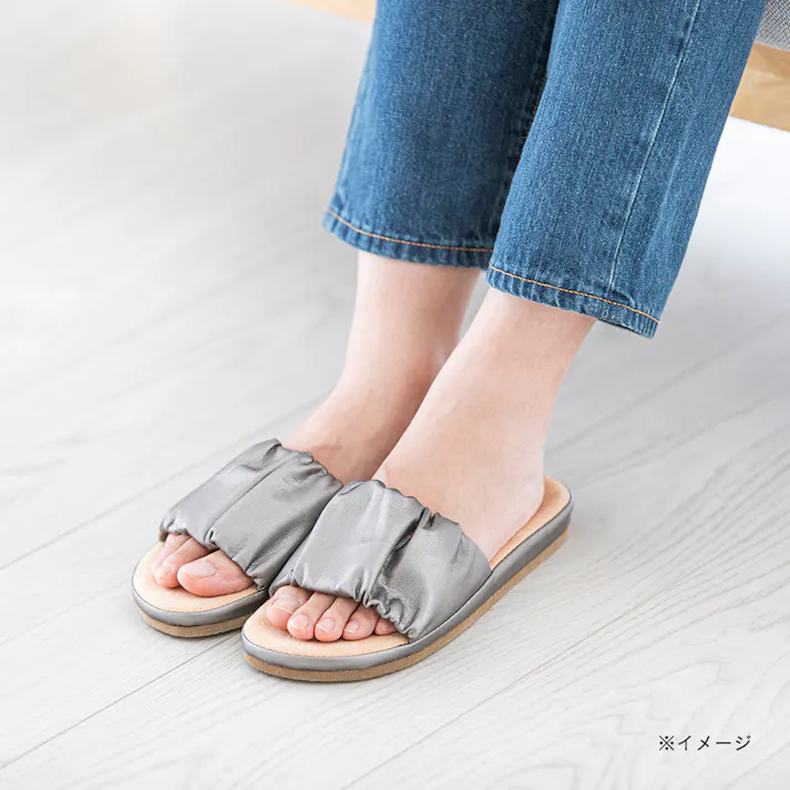 軽量やわらかインソールスリッパ ブラウン 23cm~24cm