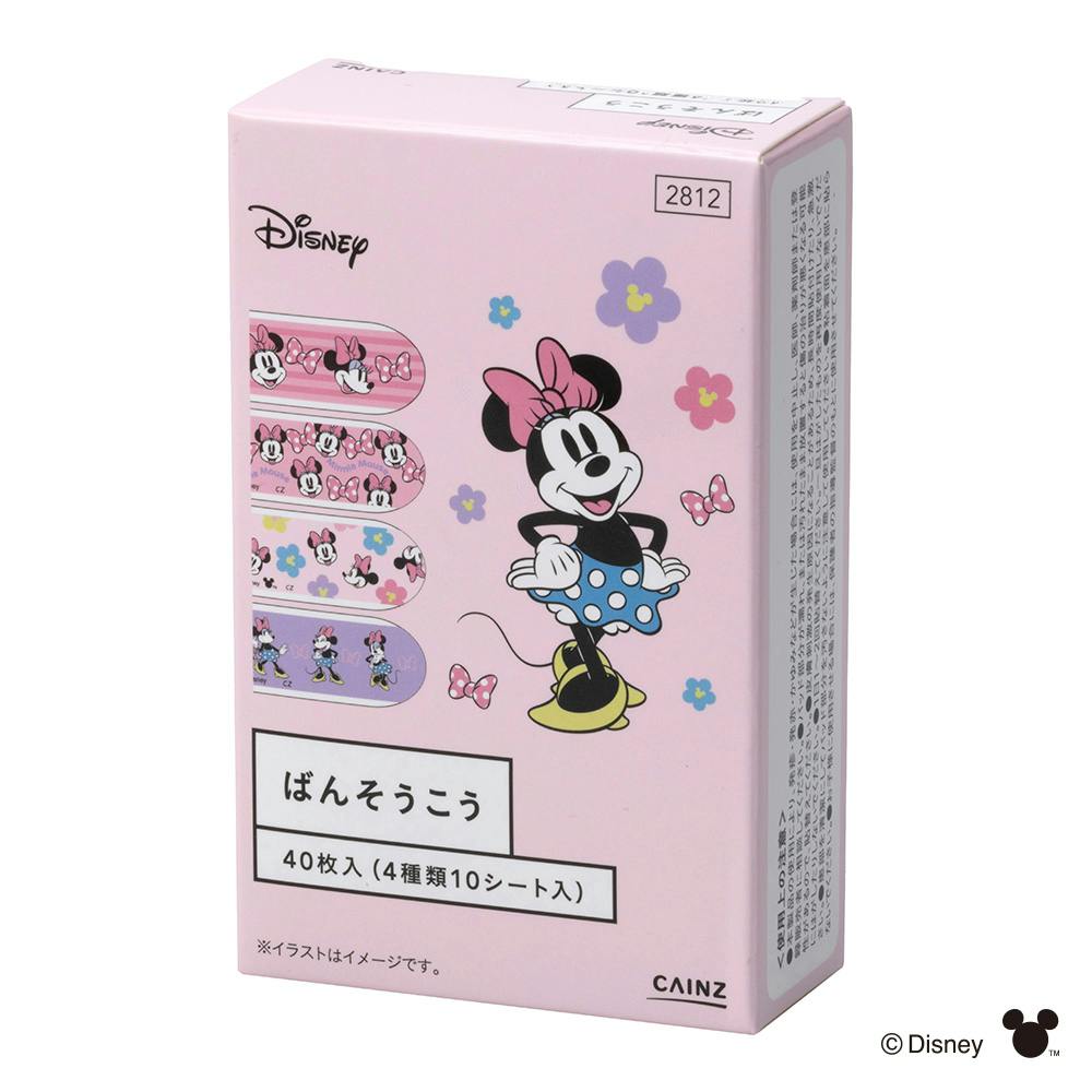 カインズ ディズニー ばんそうこう ミニーマウス 40枚入