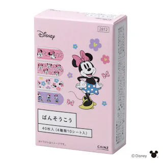 カインズ ディズニー ばんそうこう ミニーマウス 40枚入