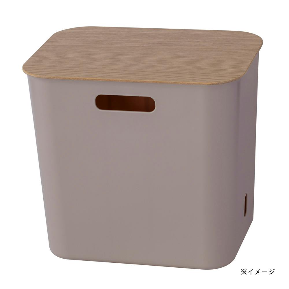 アンファン　ブタ　ぶた　豚　カントリー　木製　小物入れ　インテリアにも♪ インテリアソフトケース木製フタ ハーフ | 小物収納・フリー