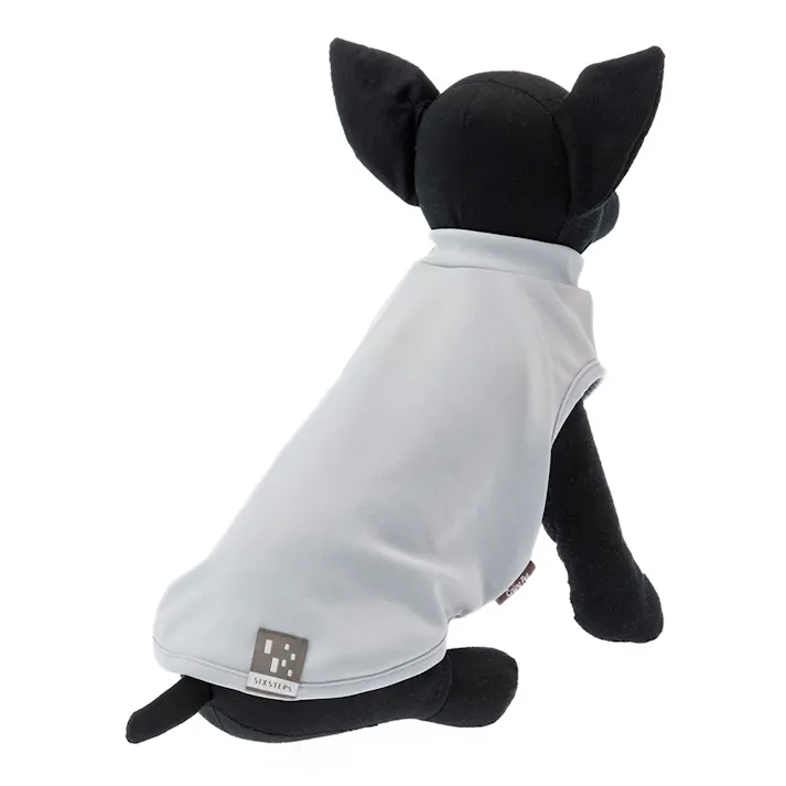 【送料無料】スムースカットソー グレー Lサイズ ペット服(犬の服)