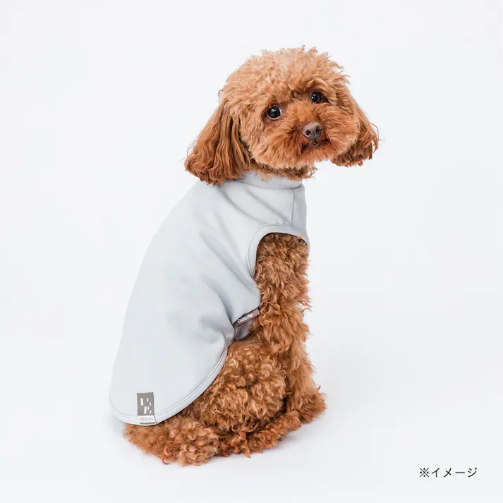 【送料無料】スムースカットソー グレー SDサイズ ペット服(犬の服)