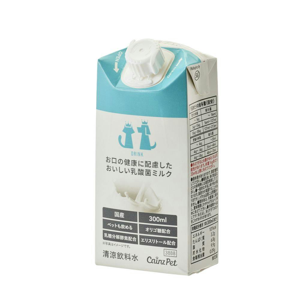 お口の健康に配慮したおいしい乳酸菌ミルク 300ml スナック・ドライタイプおやつ お口の健康に配慮したおいしい乳酸菌ミルク 300ml スナック・ドライタイプおやつ