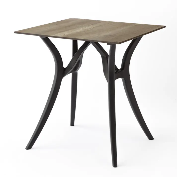 カインズ ウッドファイバースクエアテーブル ブラウン