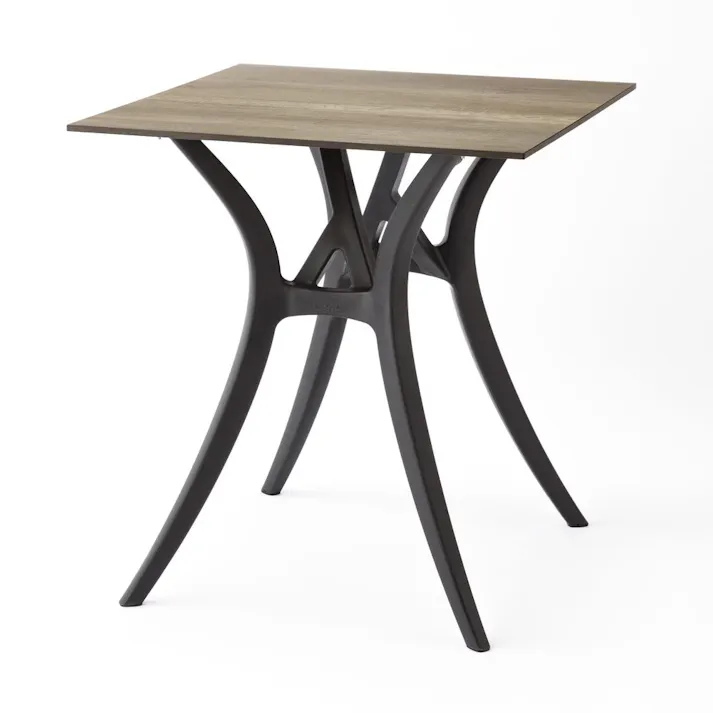 カインズ ウッドファイバースクエアテーブル ブラウン