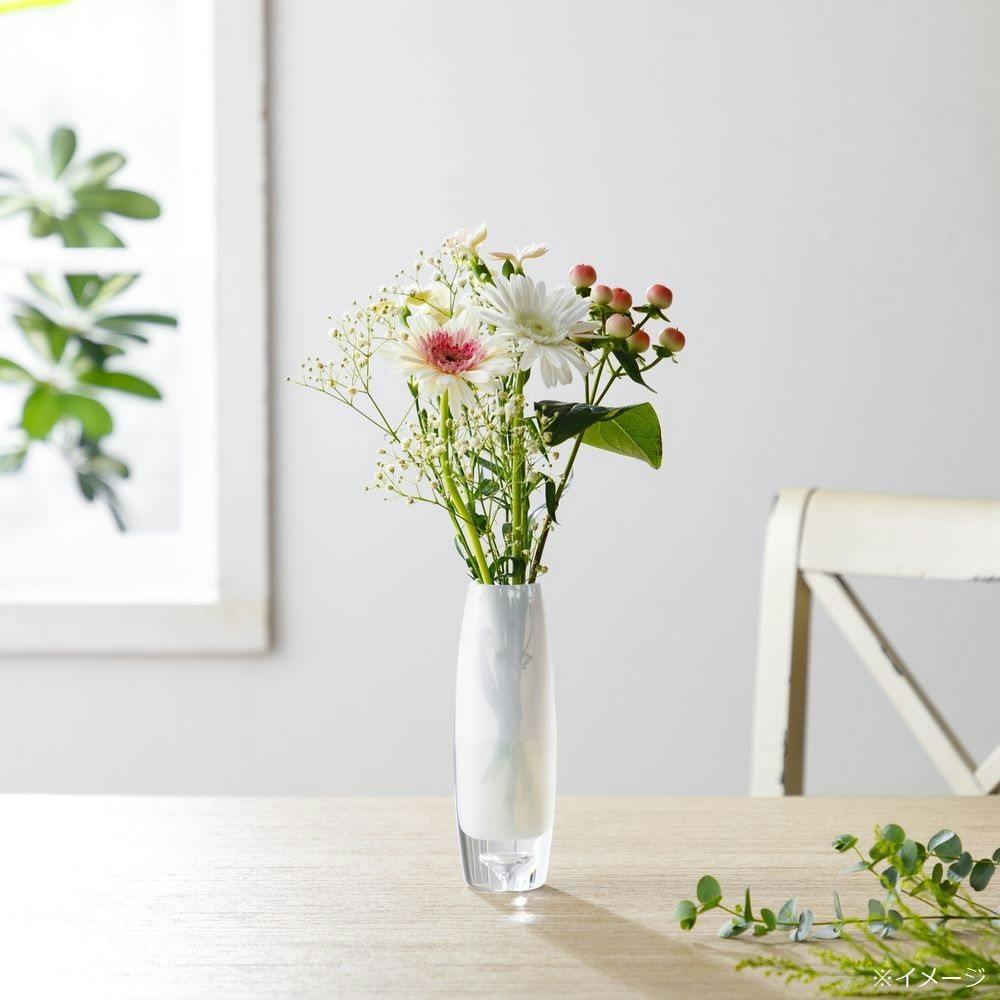 いけばな用　花瓶　ホワイト 楽天市場】花瓶 DGボトルベース 直径7.5×高さ12cm ホワイト