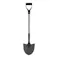 グラスファイバー柄ショベル 丸型