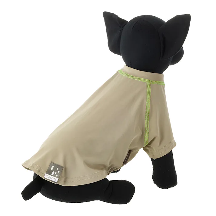 【送料無料】花粉対策カットソー ベージュ Lサイズ ペット服(犬の服)(販売終了)