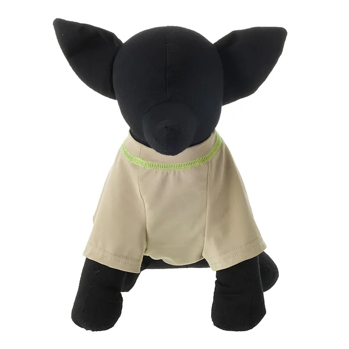 【送料無料】花粉対策カットソー ベージュ Lサイズ ペット服(犬の服)(販売終了)