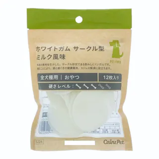 ホワイトガム サークル型 ミルク風味 12枚入