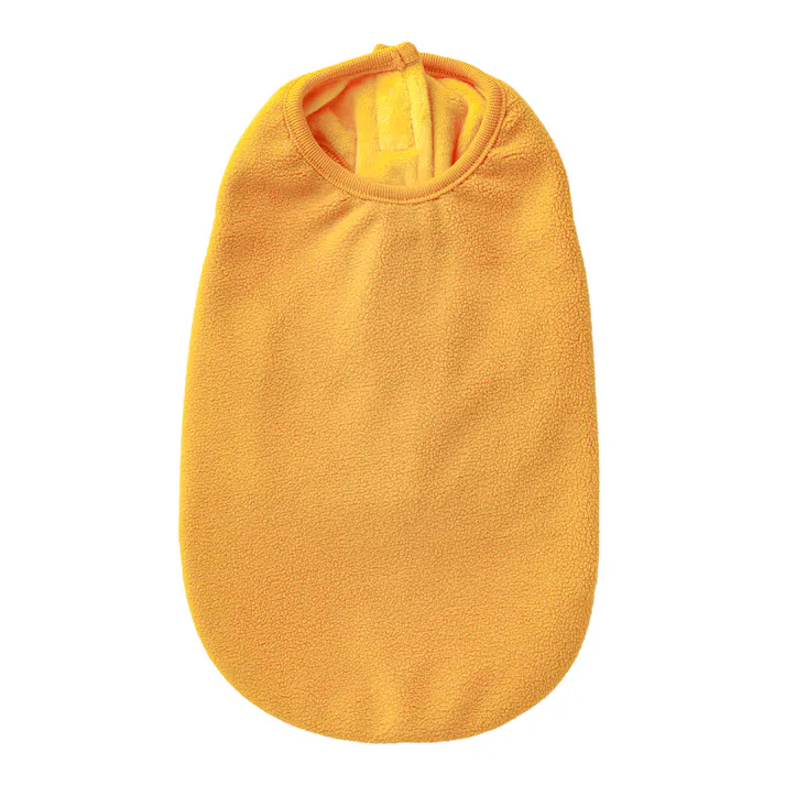 【送料無料】フリース裏地付カットソー オレンジ 2Lサイズ ペット服(犬の服)