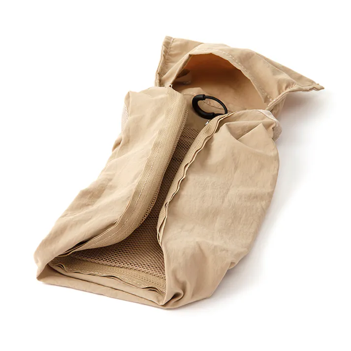 コンパクトになるマルチ収納バッグ S ベージュ