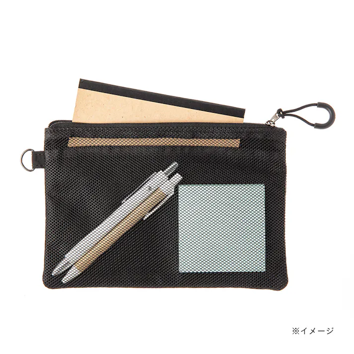 分けて収納できるツールームポーチ M ブラック