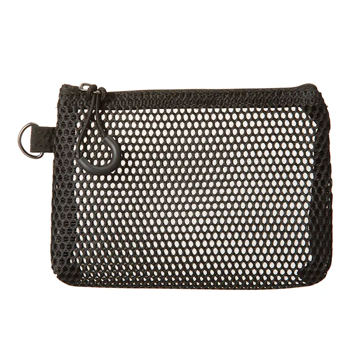 中身が見えやすいマルチメッシュポーチ S ブラック