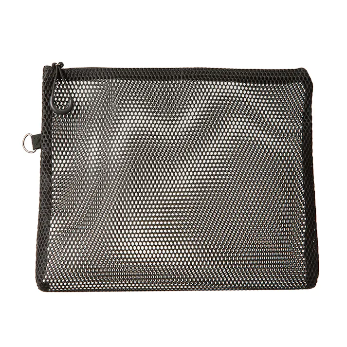 中身が見えやすいマルチメッシュポーチ L ブラック