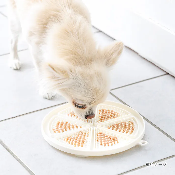 早食い防止マット サークル ホワイト