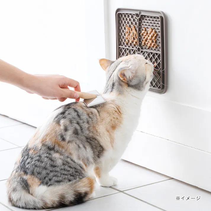 早食い防止マット スクエア ブラウン