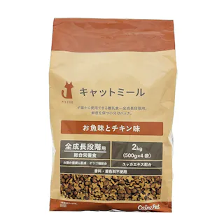 キャットミール 全成長段階用 お魚味とチキン味 2Kg