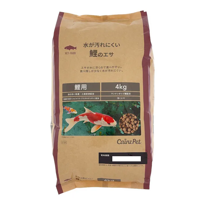 水が汚れにくい鯉のえさ 4kg