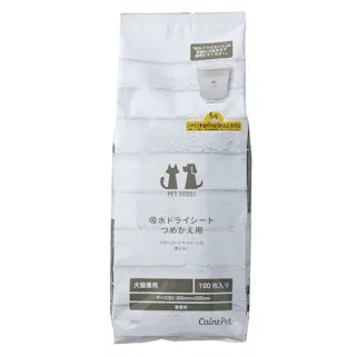 吸水ドライシート デザインバケツ 詰め替え用 無香料 100枚