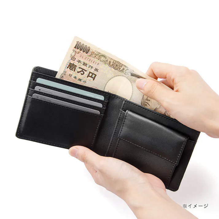 エンボスレザー 2つ折り財布