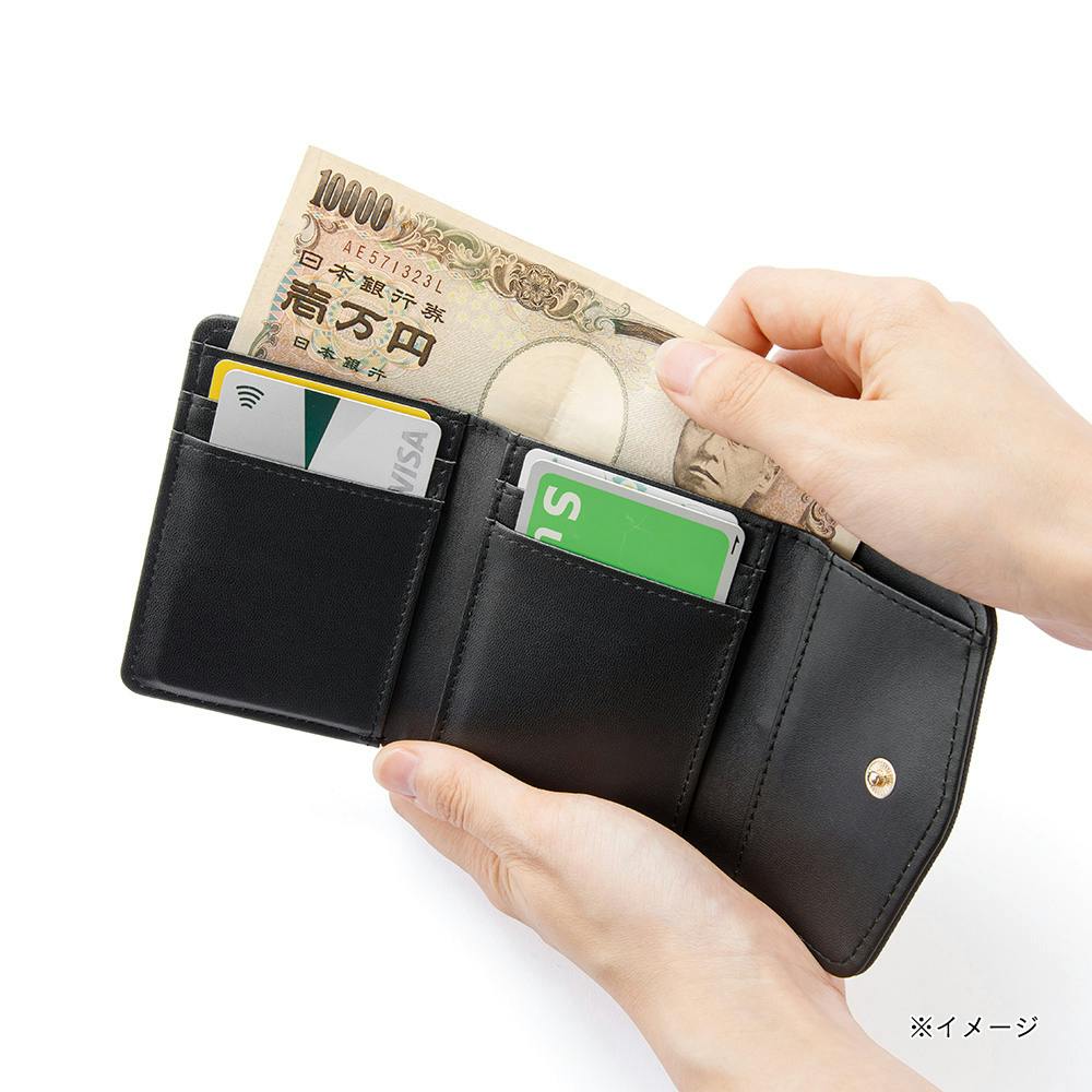 エンボスレザー がま口付き3つ折り財布 | 財布 通販