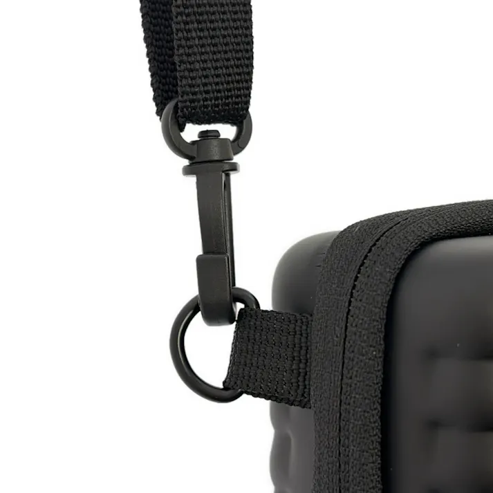 TRADDY ボックス型ミニバッグ ブラック スリム 幅21cm 奥行8.5cm 高さ6cm