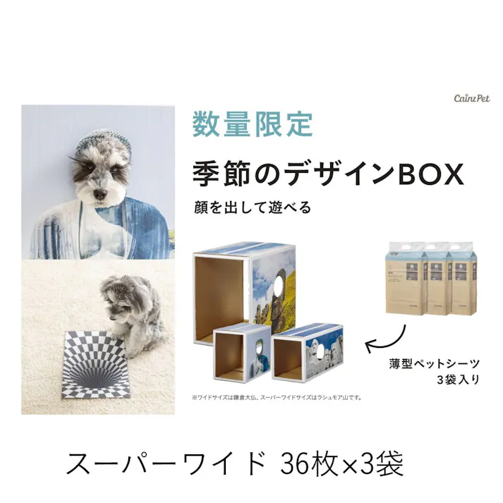 薄型ペットシーツ スーパーワイド 春デザインケース