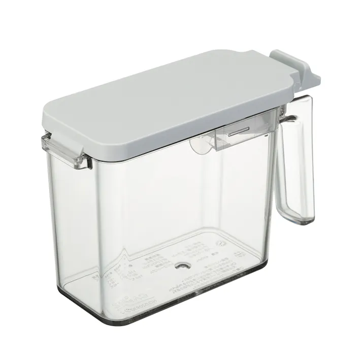 密閉調味料ポット スリム グレー