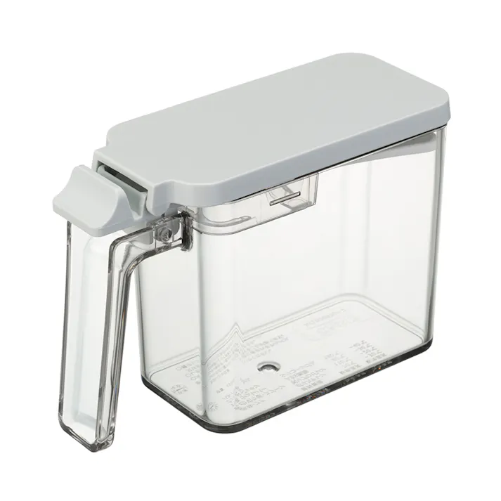 密閉調味料ポット スリム グレー