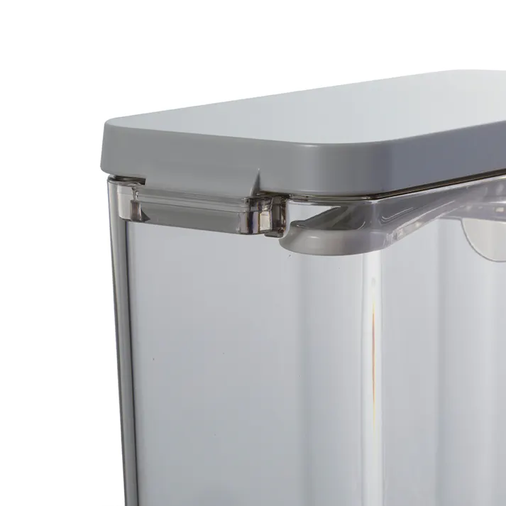 密閉調味料ポット スリム グレー