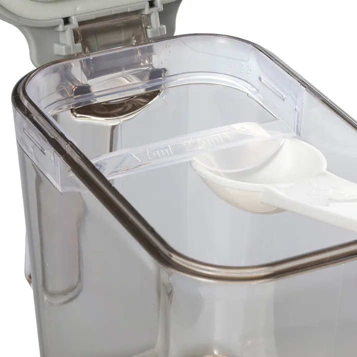 パッキン付き調味料ポット スリム グレー