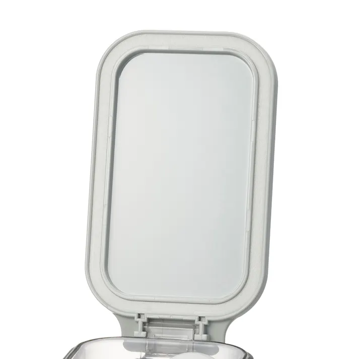 パッキン付き調味料ポット スリム グレー