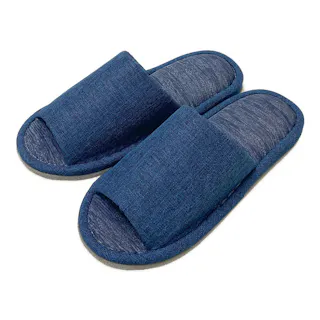 甲もひんやり冷感スリッパ ネイビー 27-29 25SS