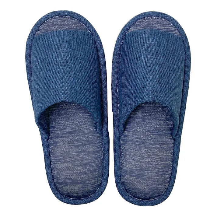 甲もひんやり冷感スリッパ ネイビー 27-29 25SS