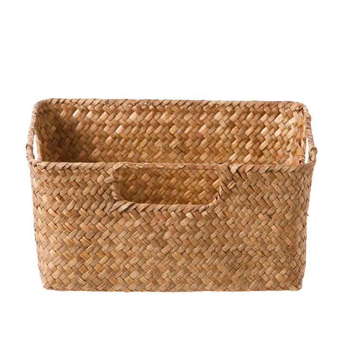 天然素材収納バスケット S ブラウン