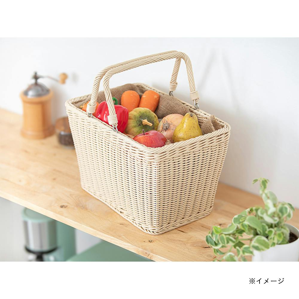 洗えるハンドル付きバスケット | カラーボックス・インナーボックス