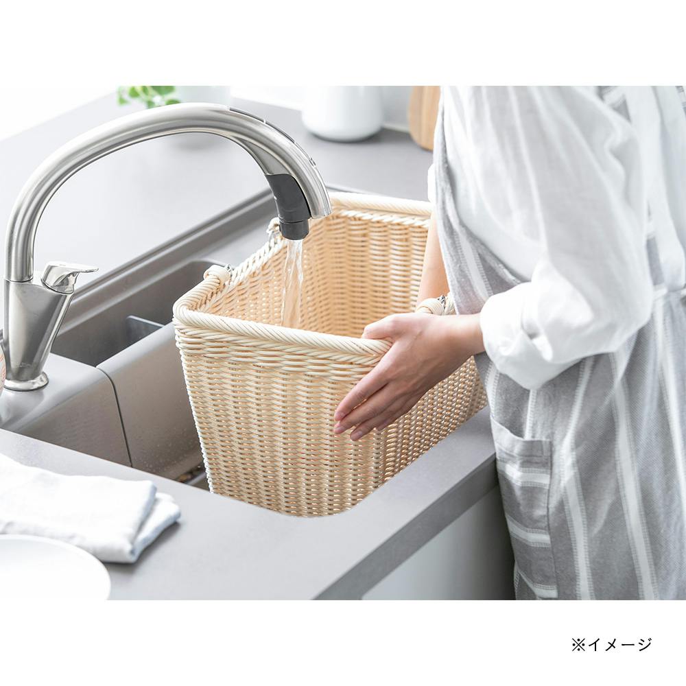 洗えるハンドル付きバスケット | カラーボックス・インナーボックス